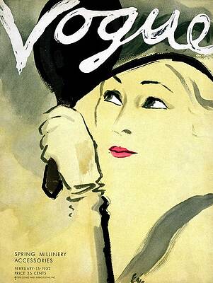 Vogue Cover February 1932 Wall Art