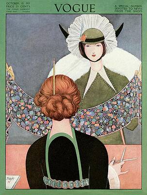 Vintage Vogue Cover Design 1913 Wall Art