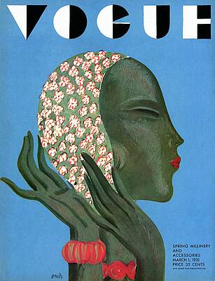 Elegant Vogue Cover 1931 Wall Art