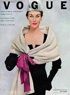 Elegant Fashion Cover from the 1950s Wall Art