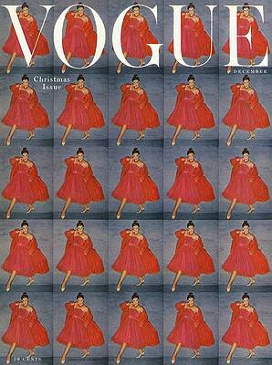Vintage Vogue Christmas Cover Photograph