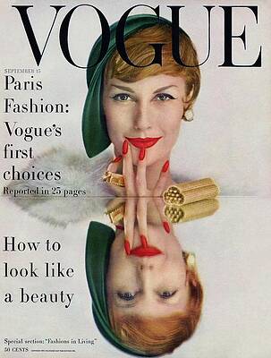 Wall Art featuring the photograph A Vogue Cover Of Mary Jane Russell by John Rawlings