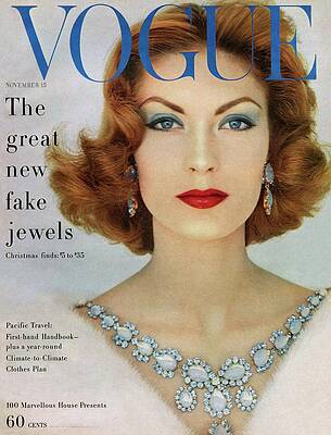 Vogue Cover with Elegant Jewelry Photograph