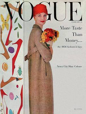 1956 Vogue Fashion Cover Photograph