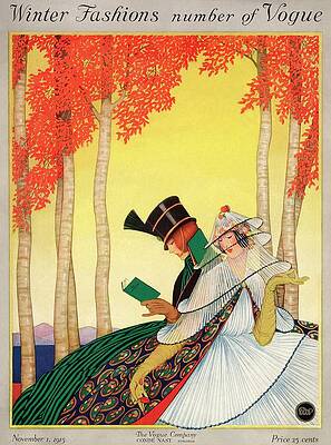 Elegant Couple in 1915 Vogue Wall Art