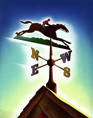 Sports Digital Art - A Weather Vane by Joseph Binder