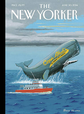 Ocean Painting - Cap'n Ahab's by Bruce McCall