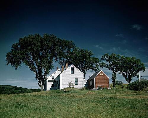 Rural Scene Photograph - A White House In The Countryside by Stewart Love