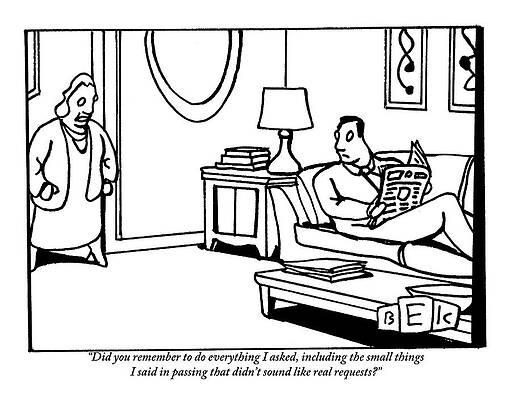 Humorous Domestic Scene Wall Art