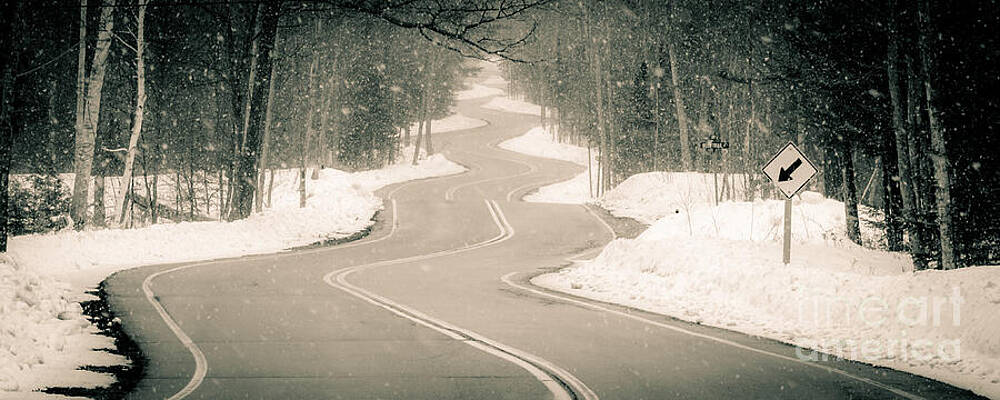 Wall Art featuring the photograph A Winding Winter Wonderland by Duluth To Door County Photography