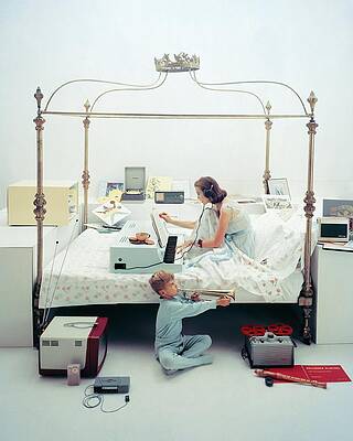 Mother and Child Music Session Wall Art