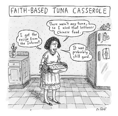 Humorous Faith-Based Cooking Scene Wall Art