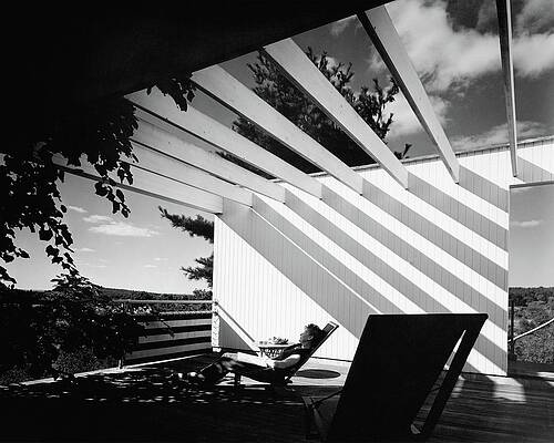 Relaxing in Modern Architecture Photograph