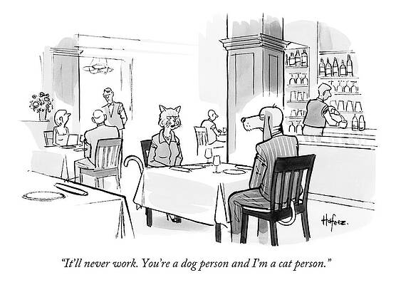 Dog and Cat Person Date Wall Art