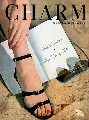 Model Wall Art featuring the photograph A Womans Foot Wearing Oomphies Sandals by Hal Reiff