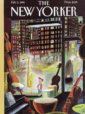 New York Jazz Window Wall Art