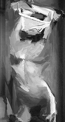 Abstract Wall Art featuring the digital art Abstract Series III by Rafael Salazar