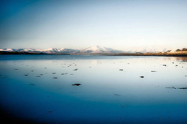 Serene Photograph - Accross The Snowy Barrow by Mark Callanan