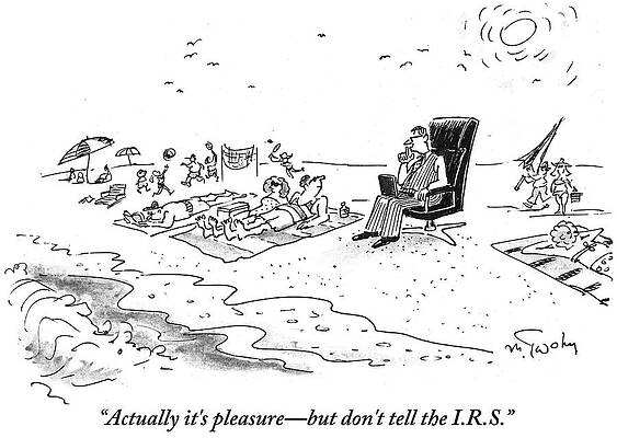 Coastline Drawing - Actually It's Pleasure by Mike Twohy