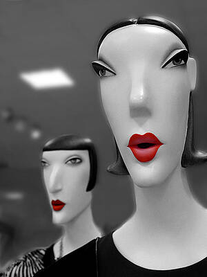 White Photograph - Addicted Model by Richard Reeve