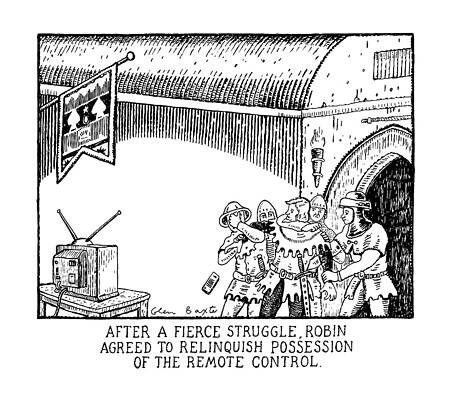 Hood Drawing - After A Fierce Struggle by Glen Baxter