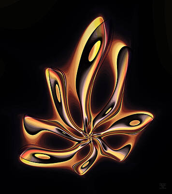 Unique Wall Art featuring the digital art Aglow by Vic Eberly