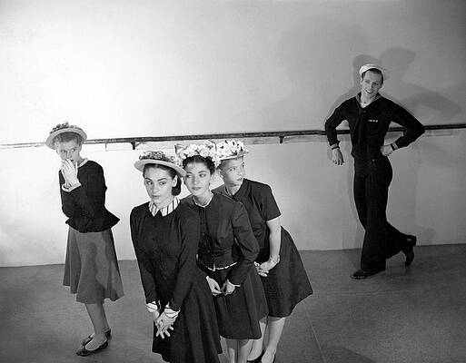 Vintage Sailor and Women in Hats Wall Art