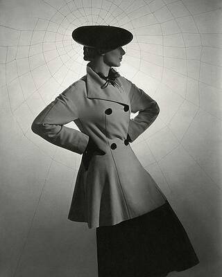 Sailor Wall Art featuring the photograph Agneta Fischer Wears Lanvin by Horst P. Horst
