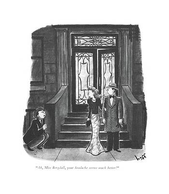 A Humorous Encounter on the Steps Drawing