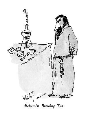 Alchemist Preparing Tea Wall Art