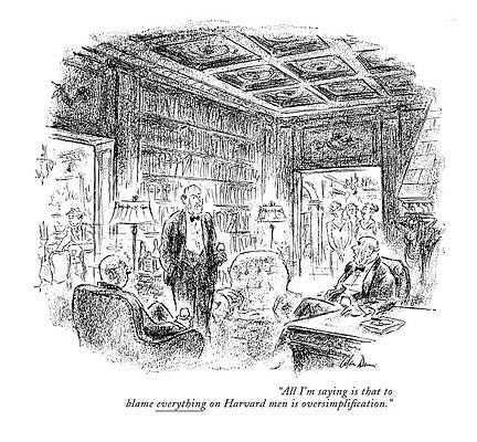 Gentlemen in a Luxurious Library Wall Art