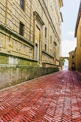 Wall Art featuring the photograph Alley In Tuscany by Deimagine