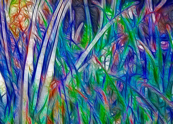 Wall Art featuring the painting Aloe Abstract by Omaste Witkowski