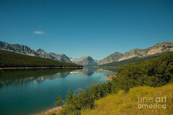 Glacier National Park Photograph - Along Many Glaciers Road by Natural Focal Point Photography