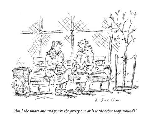 Conversation on a Bench Wall Art