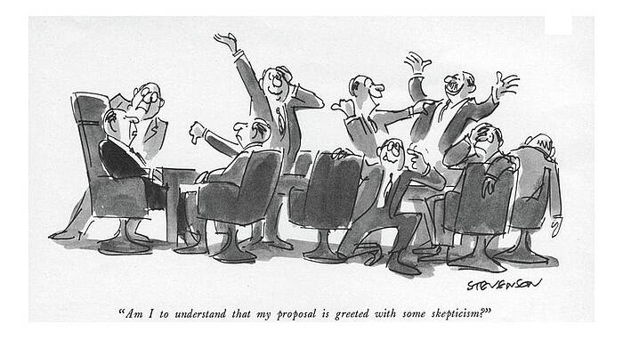 Business Meeting Cartoon Drawing