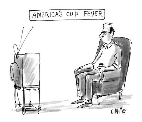 America's Cup Fever Cartoon Wall Art