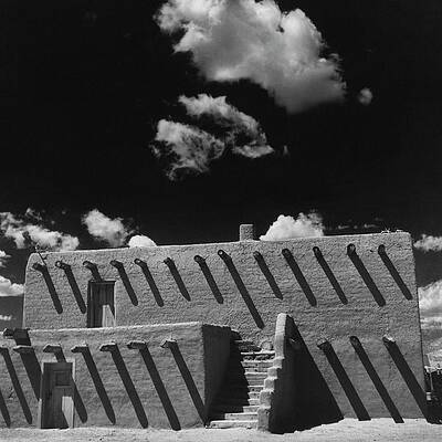 Wall Art featuring the photograph An Adobe House by Herbert Matter