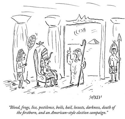 Moses and Pharaoh Election Satire Wall Art