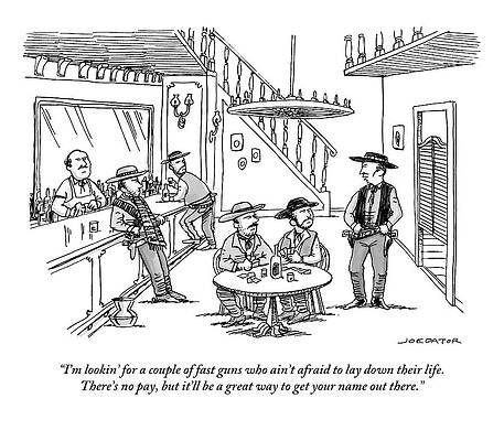 Wild West Saloon Scene Drawing