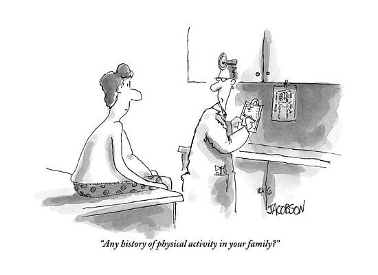 Doctor's Checkup Cartoon Wall Art