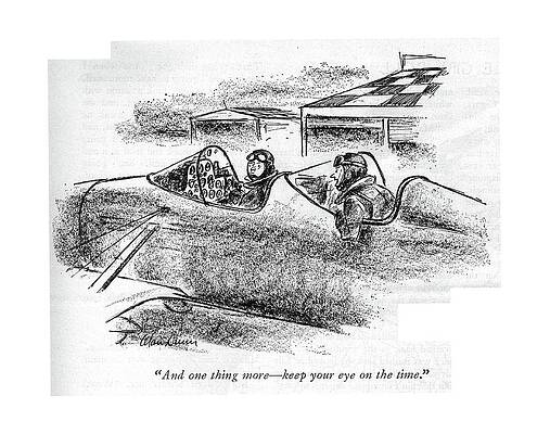 Clock Drawing - And One Thing More - Keep Your Eye On The Time by Alan Dunn