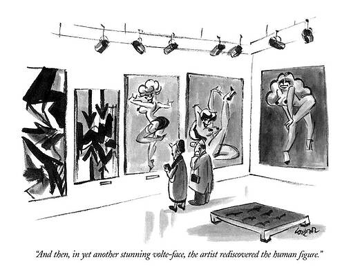 Nude Drawing - And Then, In Yet Another Stunning Volte-face by Lee Lorenz