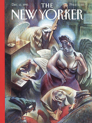 Angelic Jazz Ensemble Gathering Painting