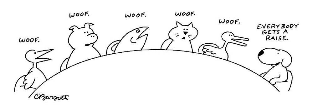 Snoopy and Animal Meeting Drawing