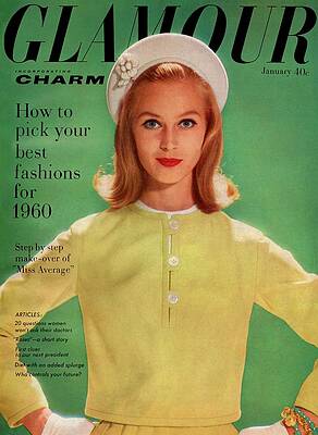 Vintage Glamour Cover with Model Wall Art