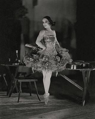 Dance Wall Art featuring the photograph Anna Pavlova In Her Ballet Costume by James Abbe