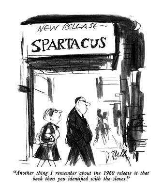 Movie Wall Art featuring the drawing Another Thing I Remember by Donald Reilly