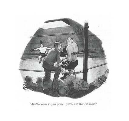 Round Drawing - Another Thing In Your Favor - You're by Richard Decker