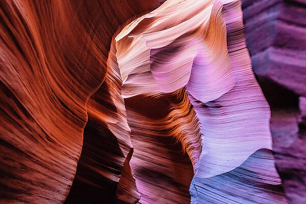 Colorful Antelope Canyon Vortex Wall Art